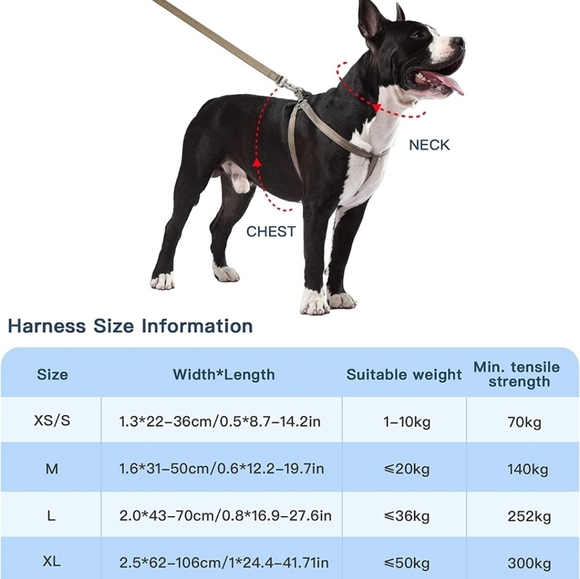 DOGNESS Challenger Series Harness, Light Weight, Reflective at Low Light, size L - Picture 11 of 12